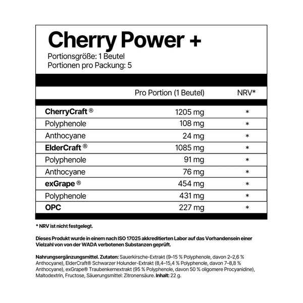 4Endurance Cherry Power+ opakowanie 5 saszetek