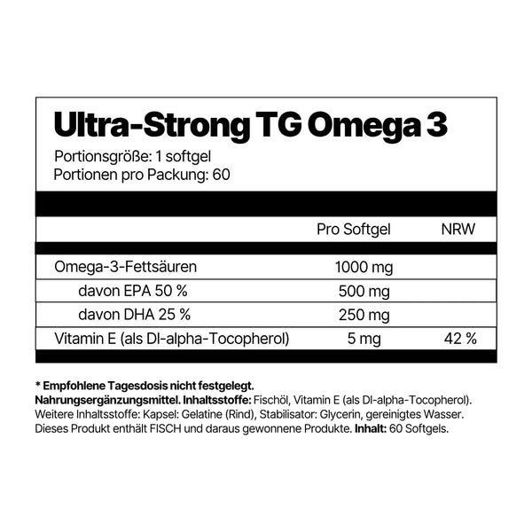 4Endurance Ultra Strong TG Omega3 - 60 kapsułek softgel