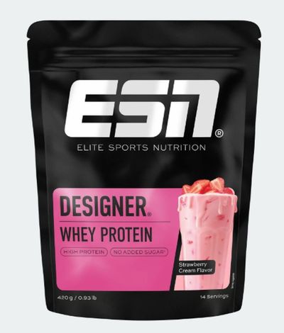 ESN Designer Whey Protein 420g Strawberry Cream Beutel MHD 08-2026