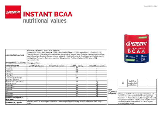 Enervit Instant BCAA w proszku 280g