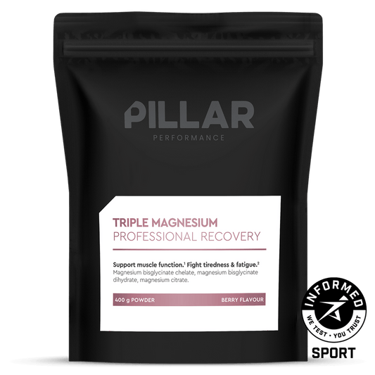 Pillar Performance - Potrójny Magnez 400g Proszek (Woreczek) Naturalne Jagody