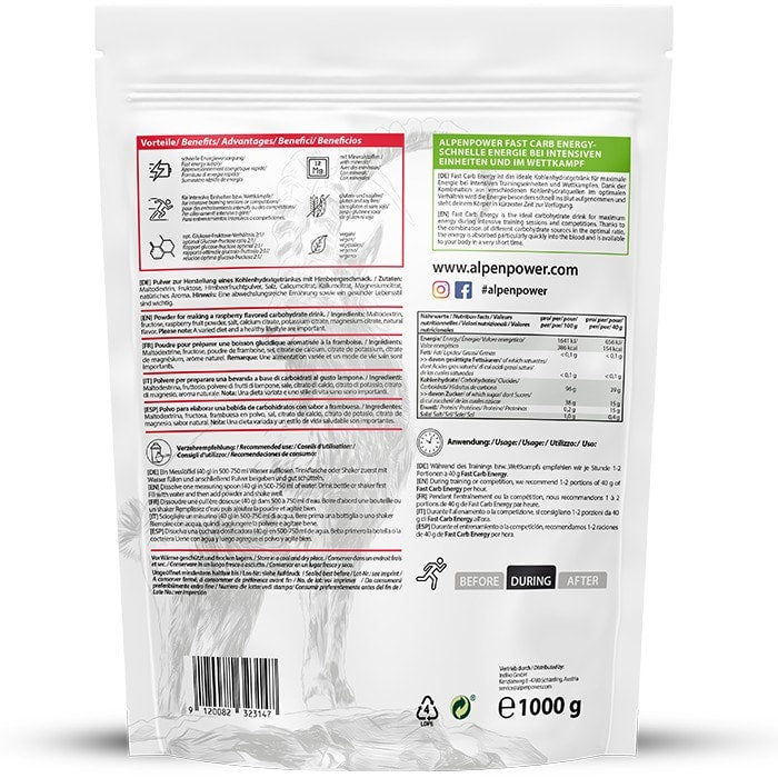 AlpenPower Fast Carb Energy – Malina