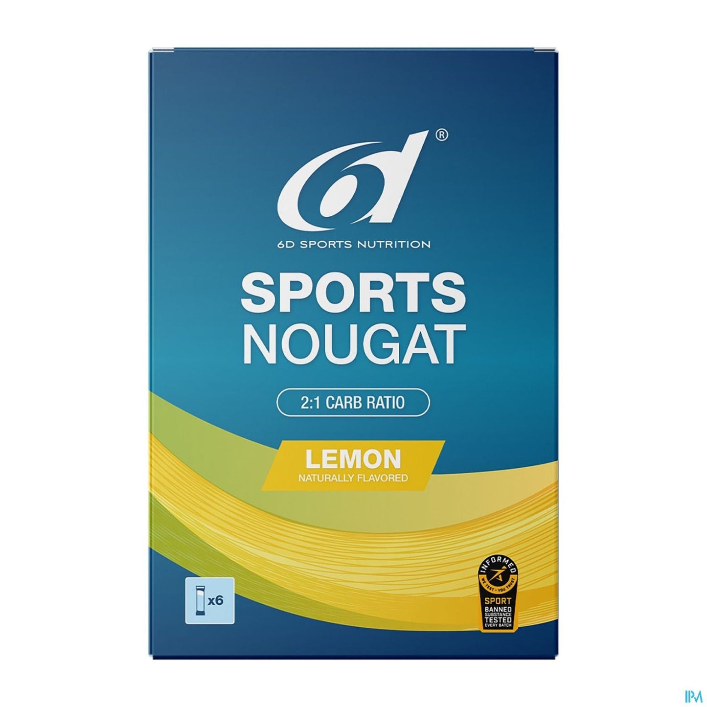 6d Sports Nutrition Nougat Riegel 6er Box