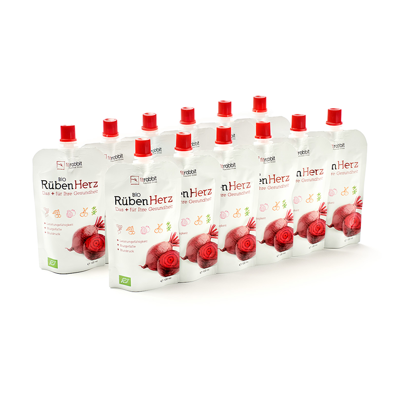 fitrabbit Bio Rüben Herz 100 ml saszetka, 12 sztuk