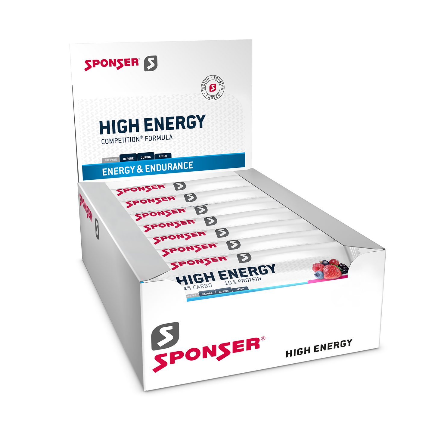 Sponser High Energy Bar Baton 30 sztuk w pudełku