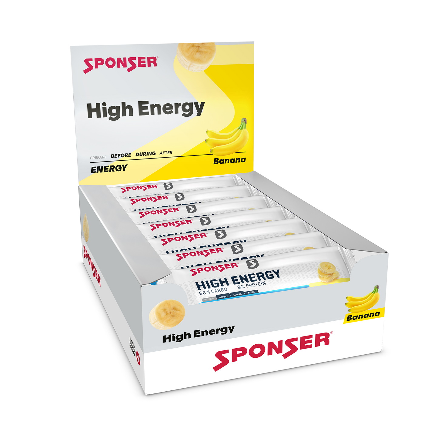 Sponser High Energy Bar Baton 30 sztuk w pudełku