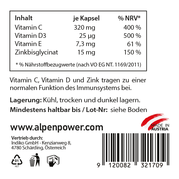 AlpenPower Immun Plus Complex 60 kapsułek