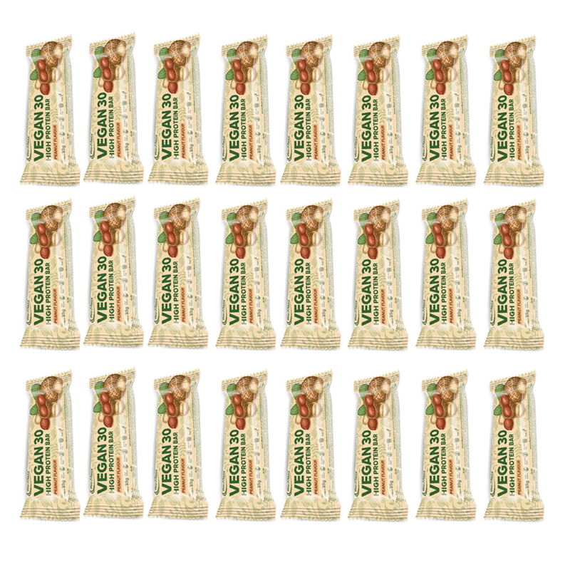 IronMaxx Vegan 30 High Protein baton białkowy 24 szt. Almond Cookie Data ważności 07-2026