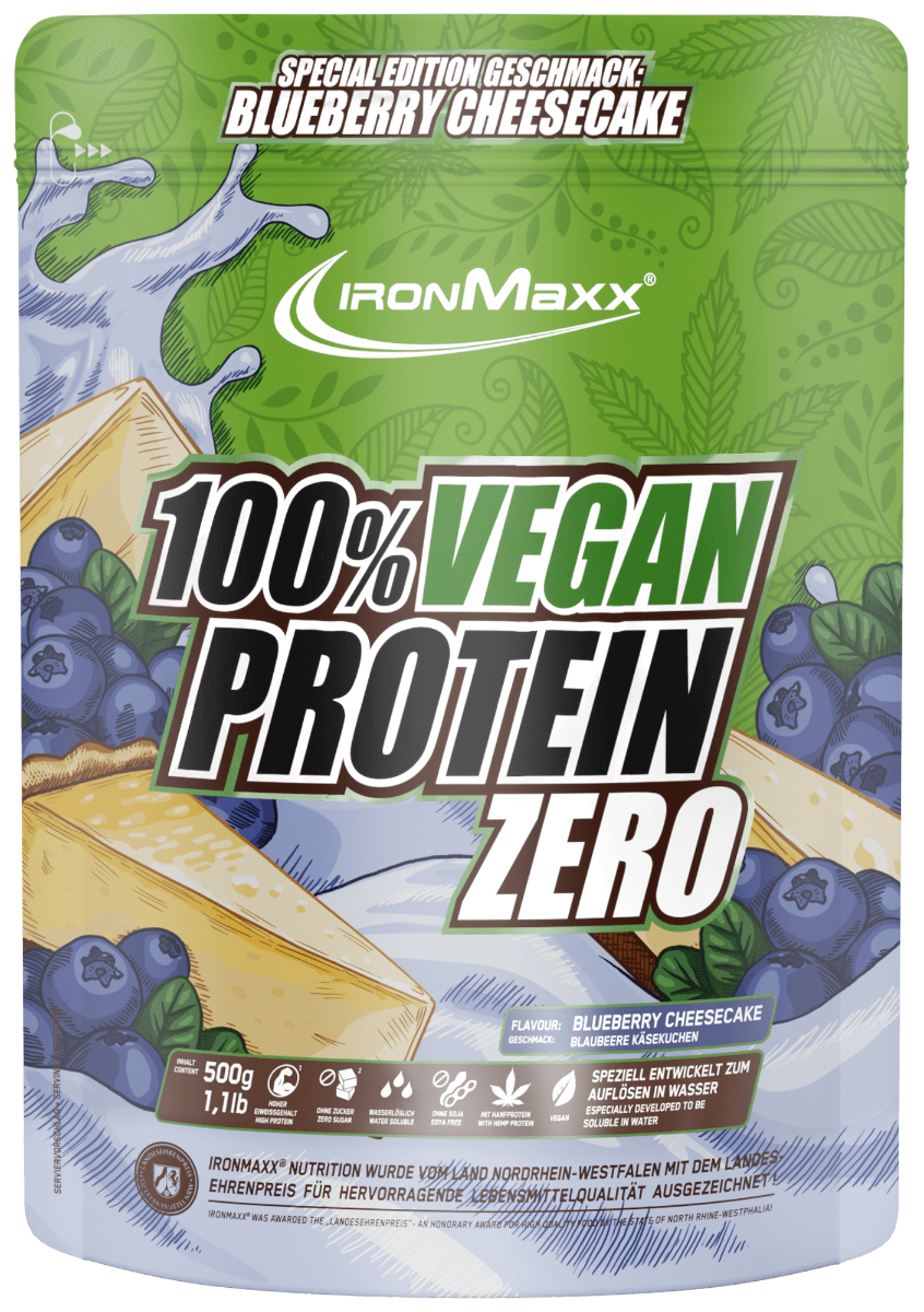 Ironmaxx 100% Wegańskie Białko Zero 500g Torebka stojąca
