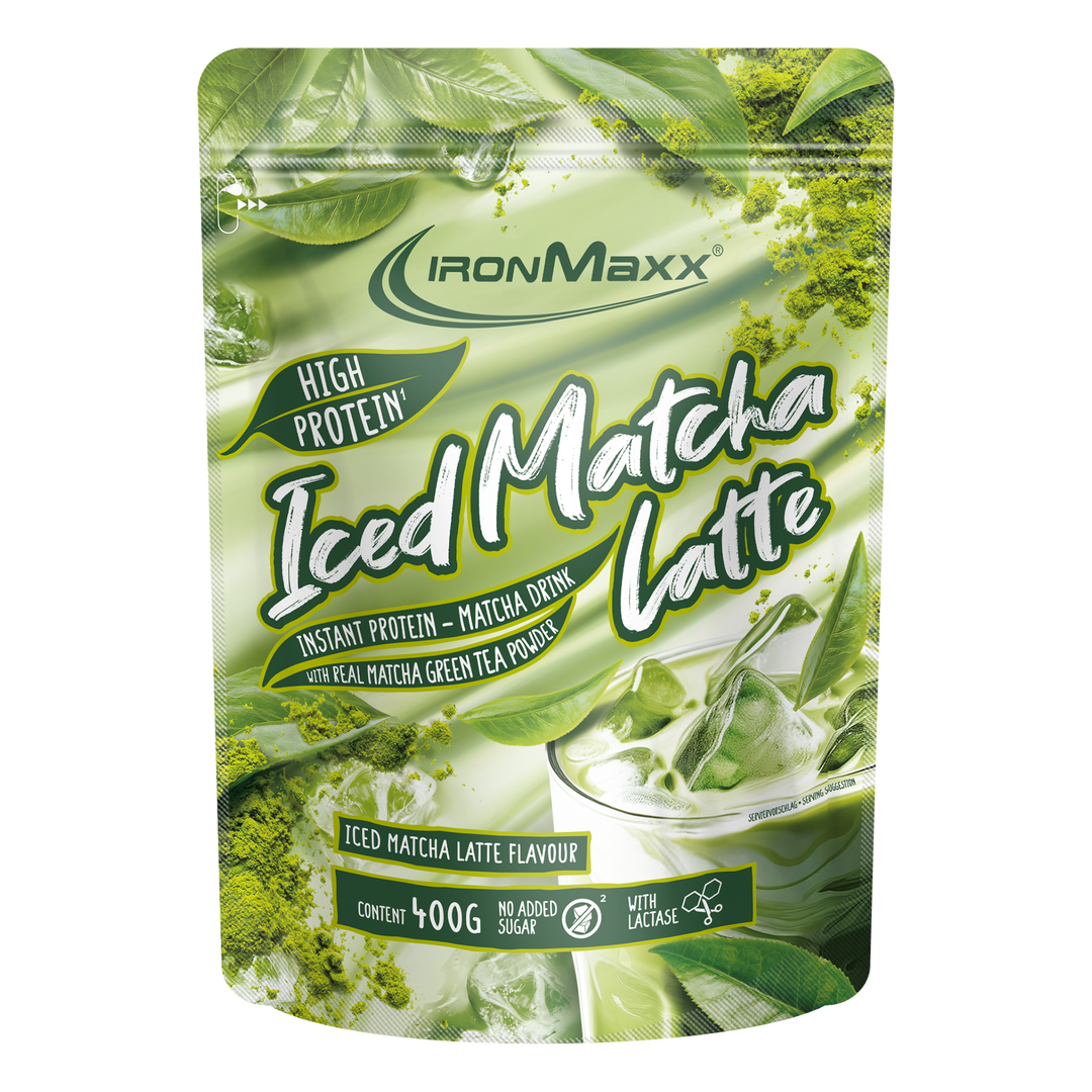 IronMaxx Iced Matcha Latte Protein Drink 400g
