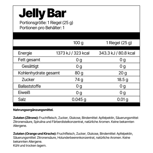 4Endurance Jelly Bar Riegel 10er Box