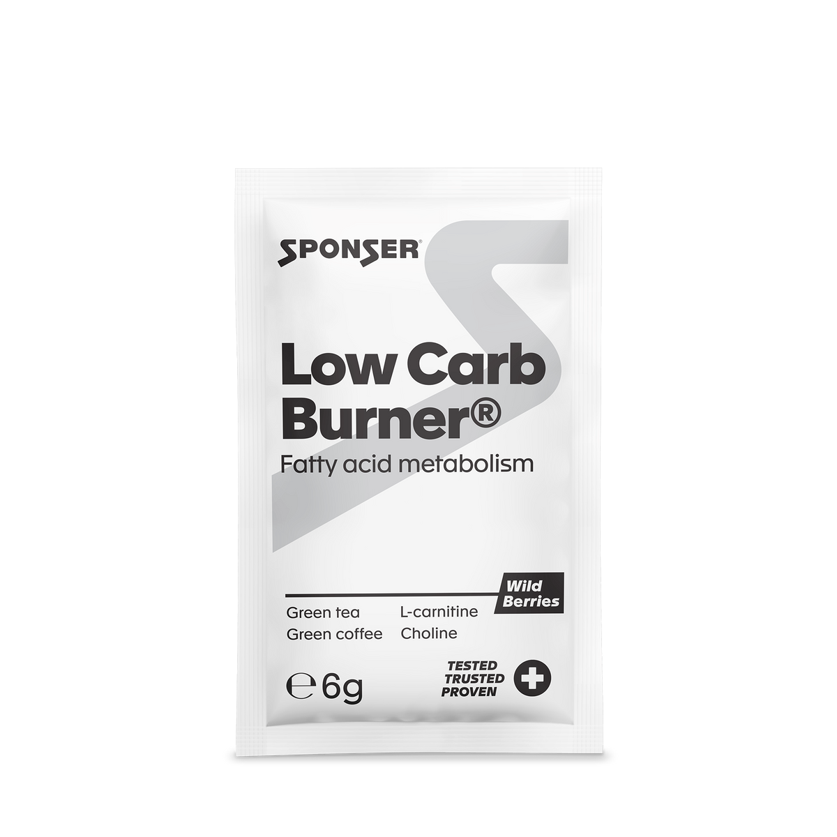Sponser Low Carb Burner Wildberry, pudełko 20 szt.