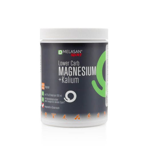Melasan napój sportowy Lower Carb z magnezem + potasem Tropical 720g puszka