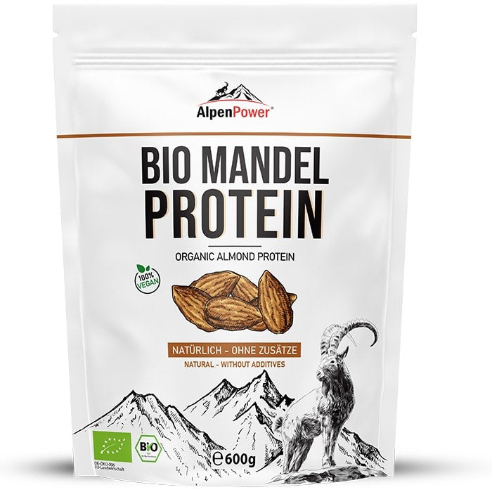 AlpenPower Bio białko migdałowe 600 g