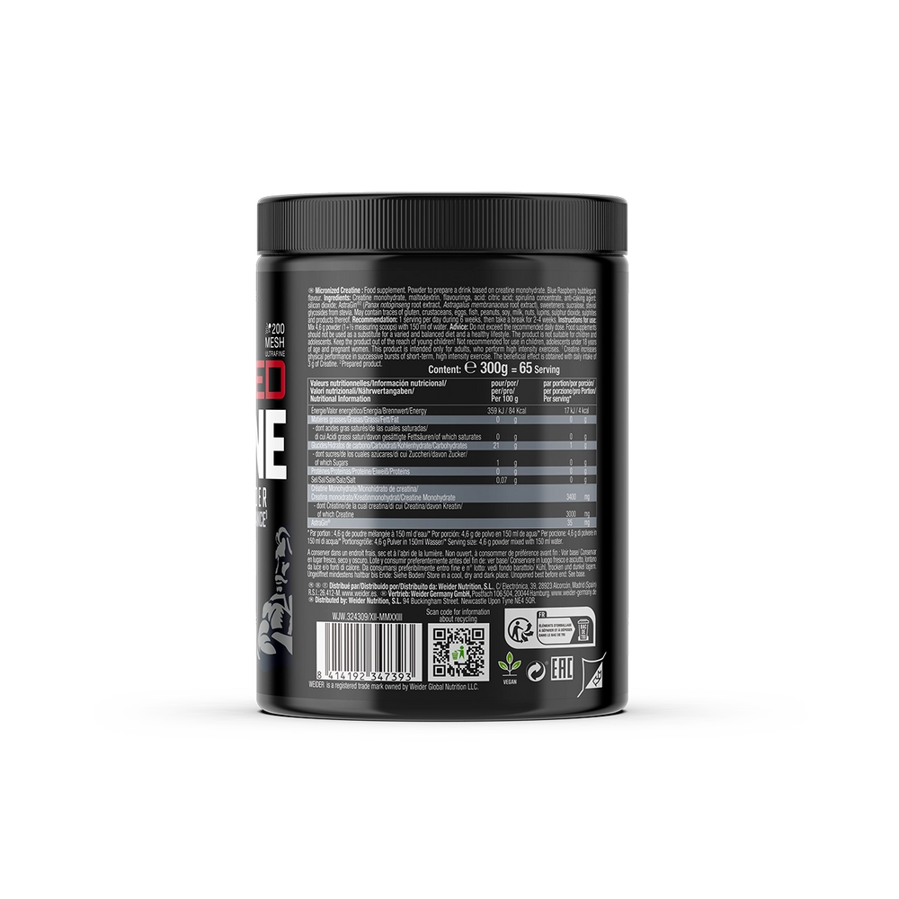 Weider Micronized Creatine Monohydrate 300 g puszka w proszku – jeżynowy
