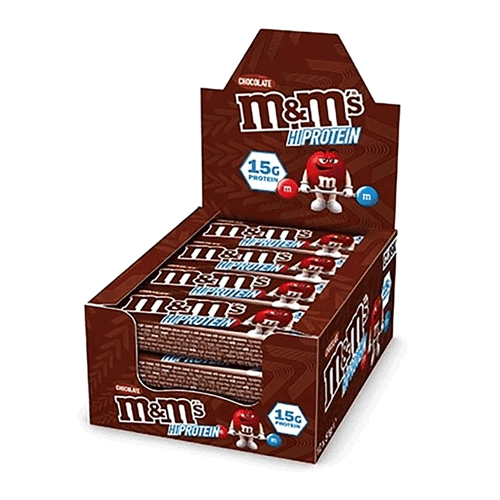 M&M`s Hi Protein Bar Eiweißriegel 12er Box