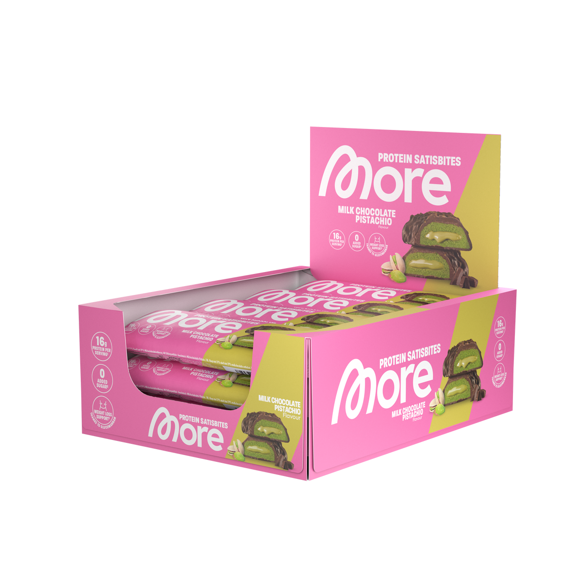 More Nutrition More Protein Satisbites Riegel 12er Box