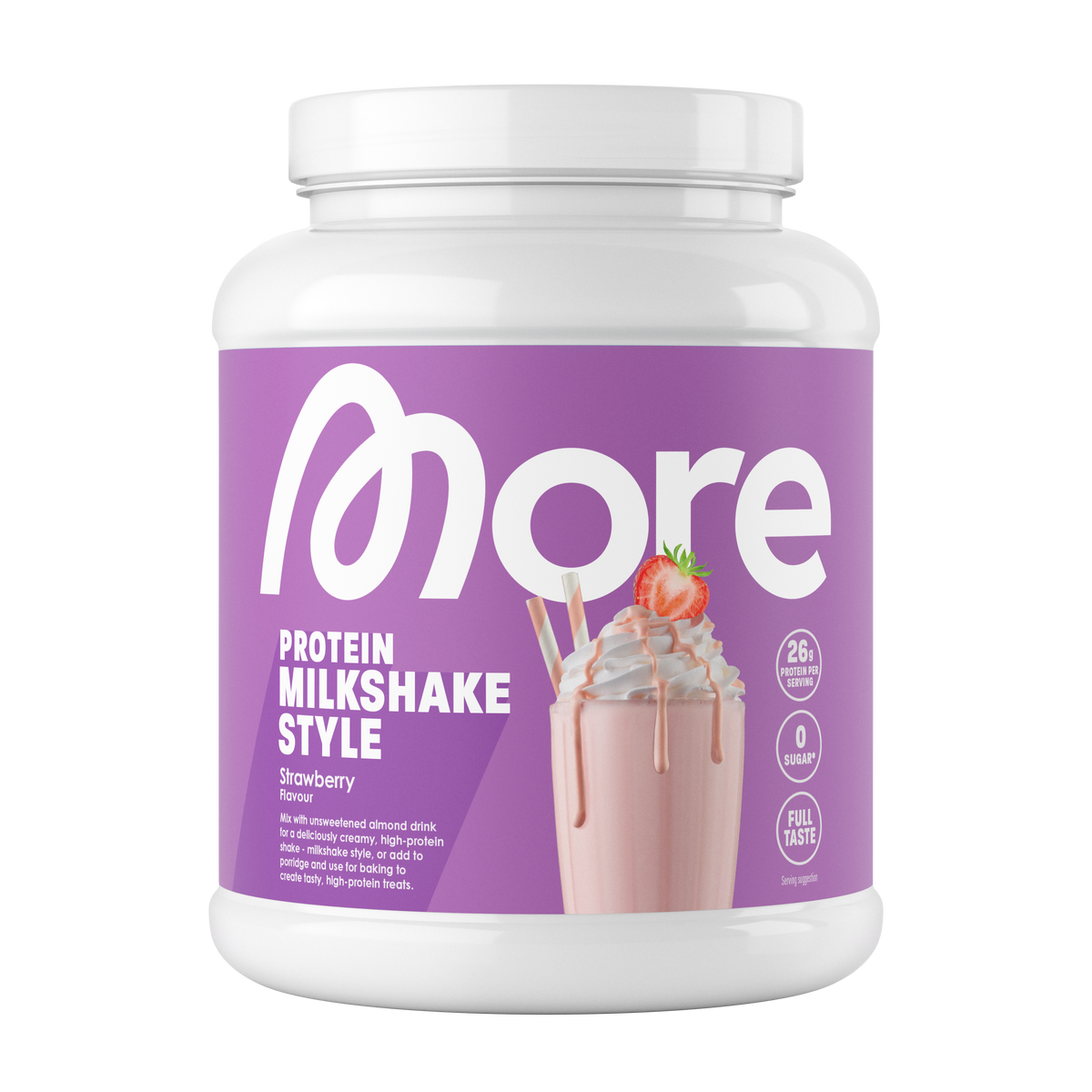 More Nutrition Protein Milkshake Style 360g - Strawberry