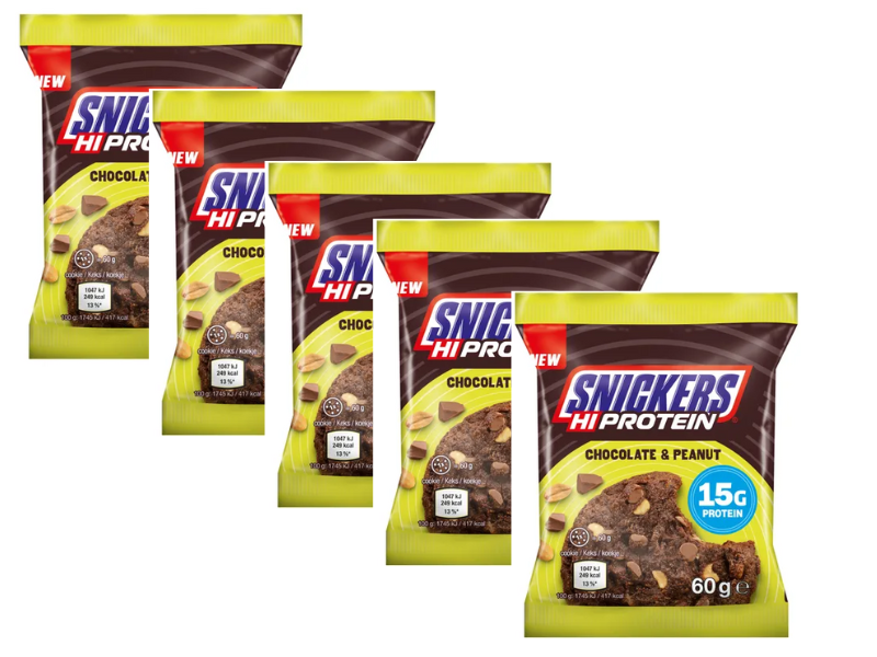 Snickers Hi Protein Cookie, 5 sztuk