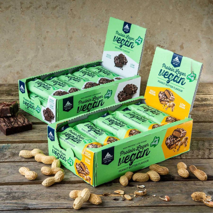 Multipower Protein Layer Vegánska tyčinka, balenie 15 ks