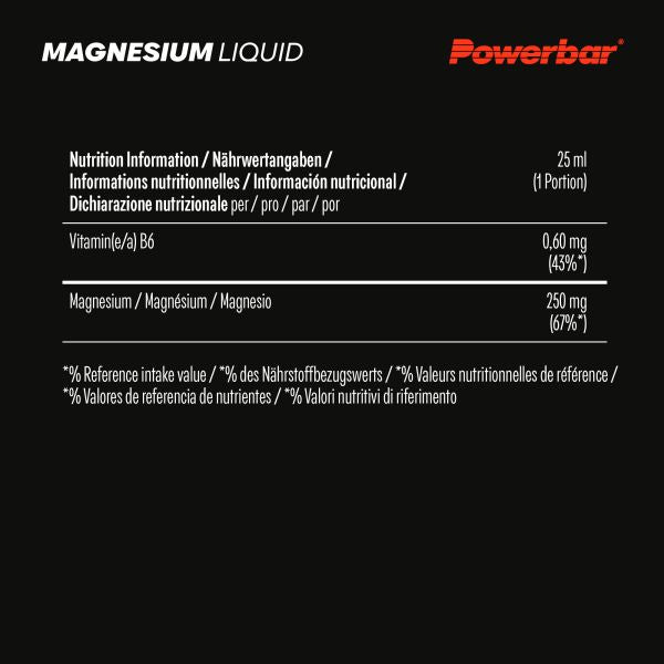 PowerBar Black Line Magnezowe Ampułki Płynne 20 sztuk w opakowaniu