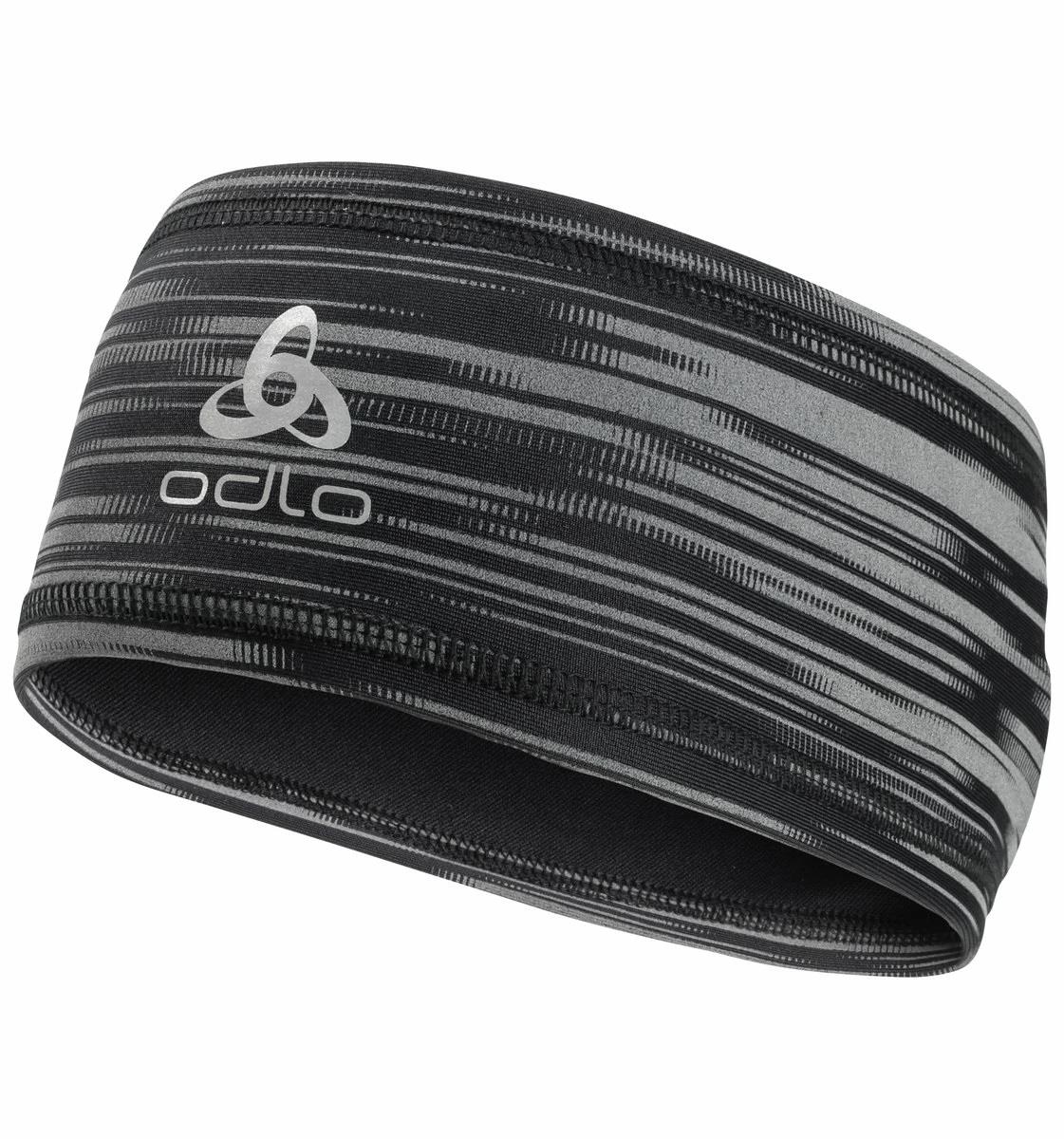 Odlo Light ECO Print opaska na głowę, ocieplana - odblaskowa
