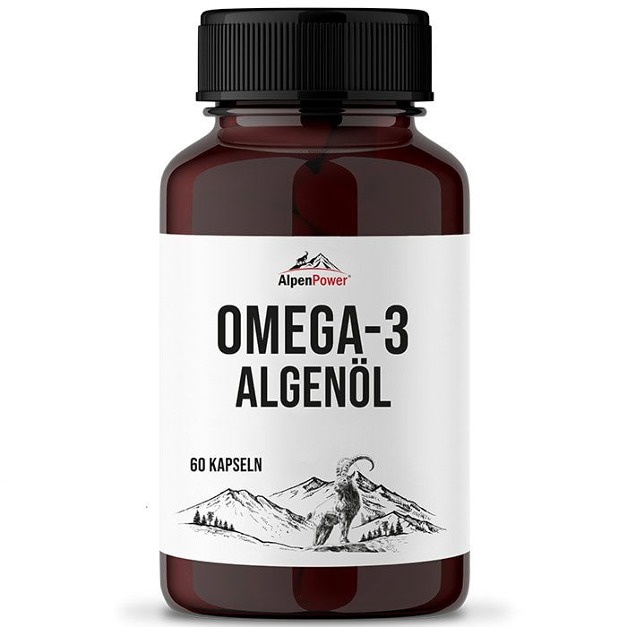 AlpenPower Omega 3 Olej z alg wegański Forte 60 kapsułek