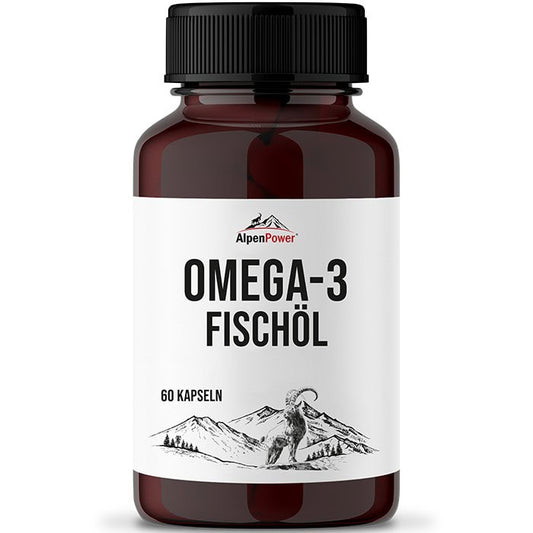 AlpenPower Omega 3 Olej rybi 60 kapsułek