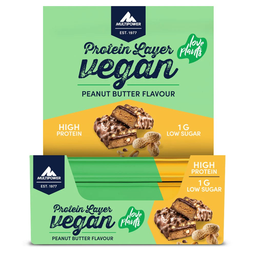 Multipower Protein Layer Vegánska tyčinka, balenie 15 ks