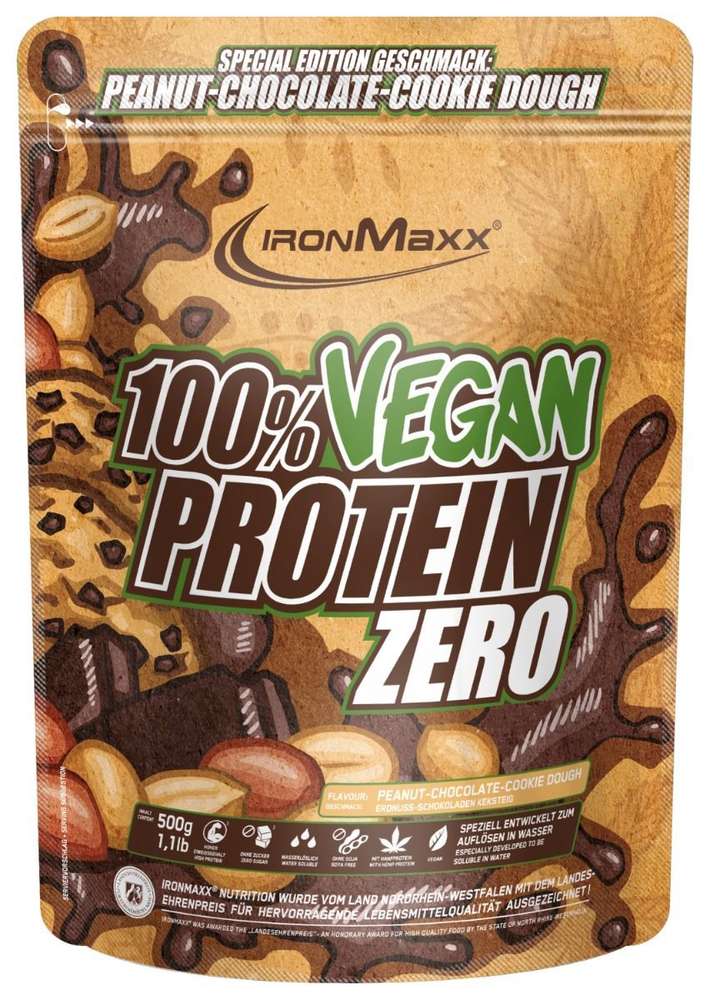 Ironmaxx 100% Wegańskie Białko Zero 500g Torebka stojąca