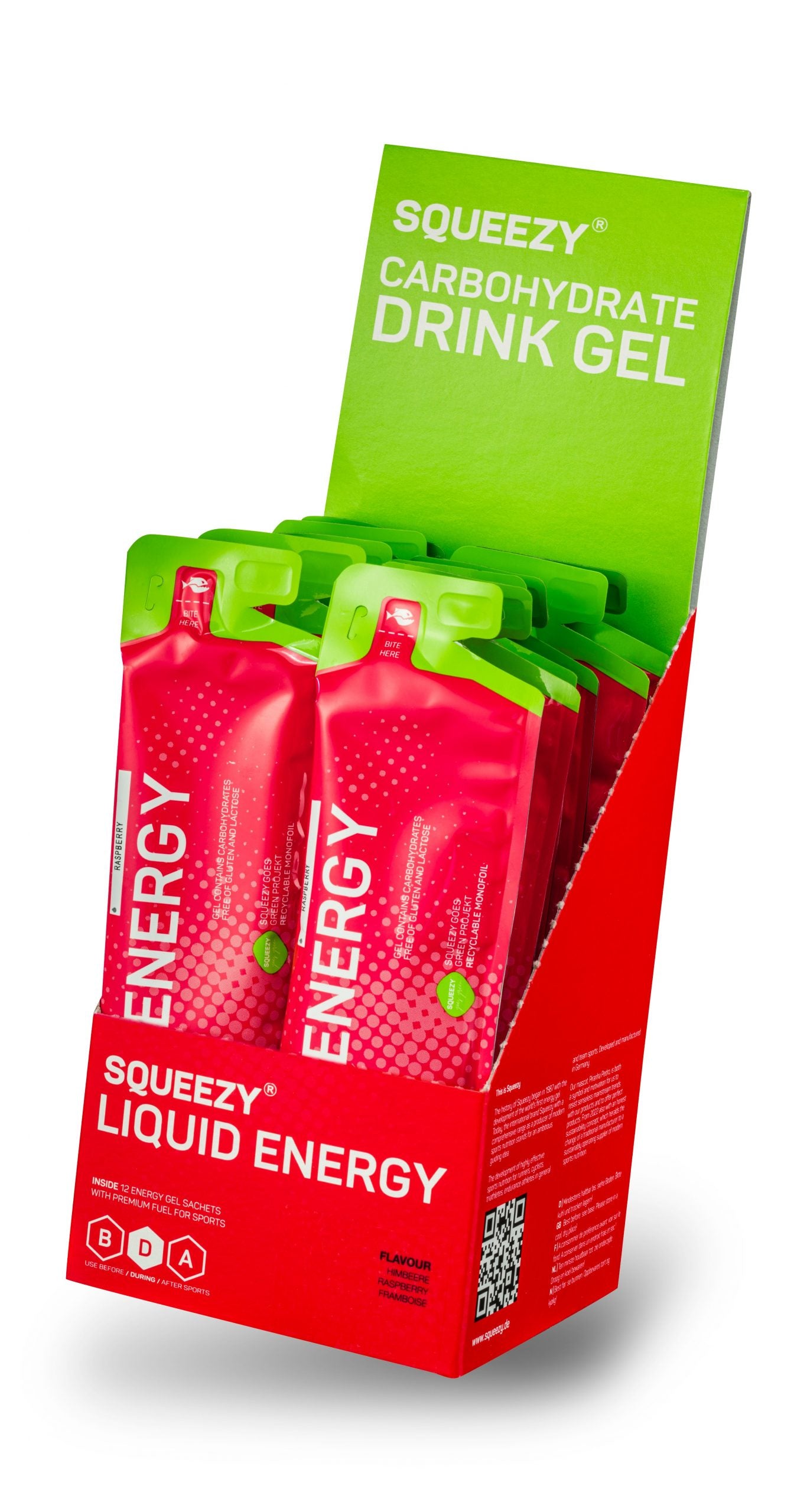 Squeezy Żel energetyczny w płynie 12 sztuk