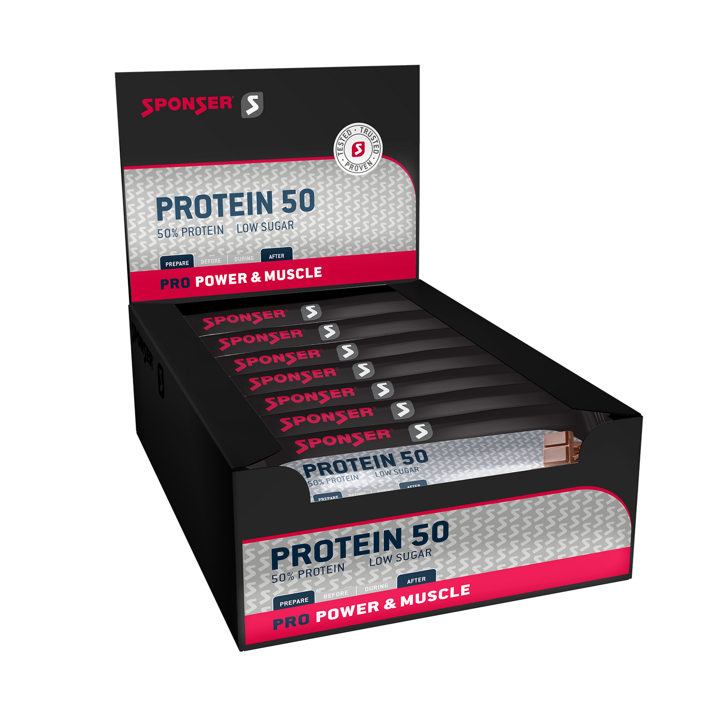 Sponser Protein 50 Schoko Batonik Pudełko 20 szt.