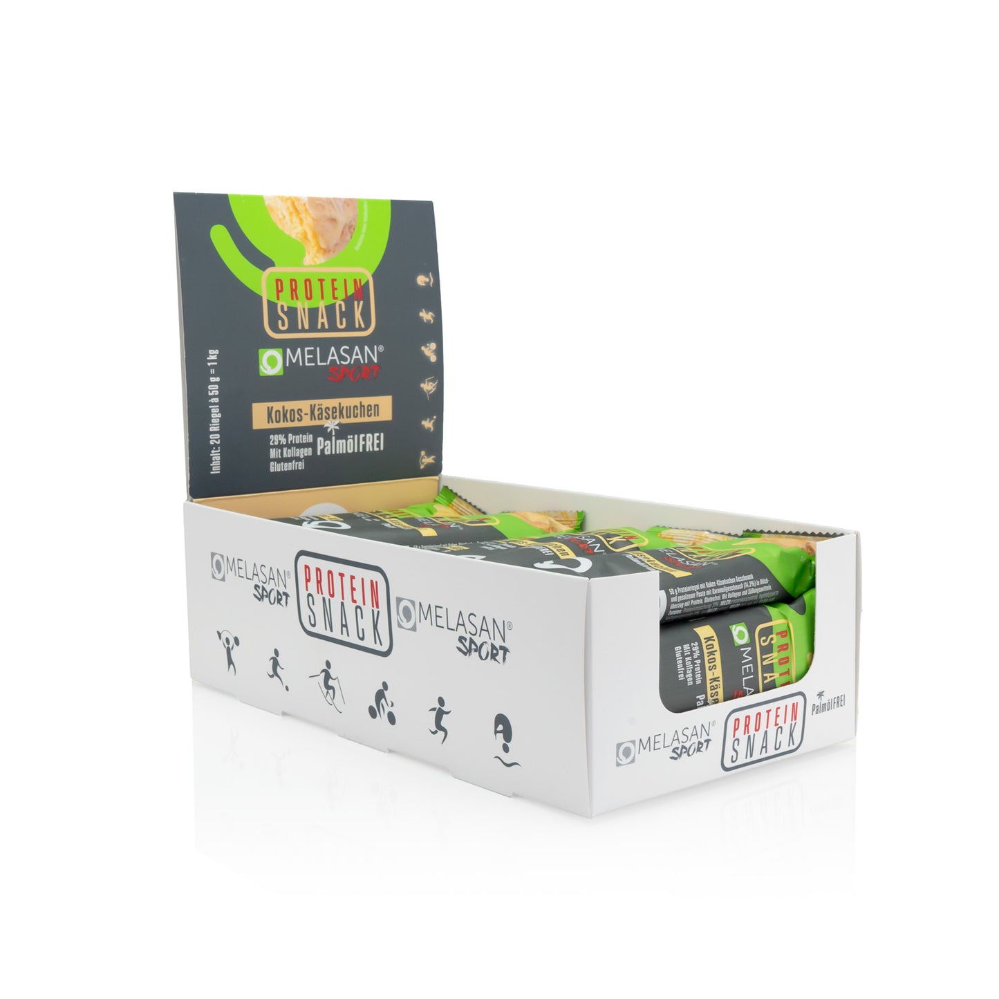Melasan Protein Snack Batonik, pudełko 20 szt.