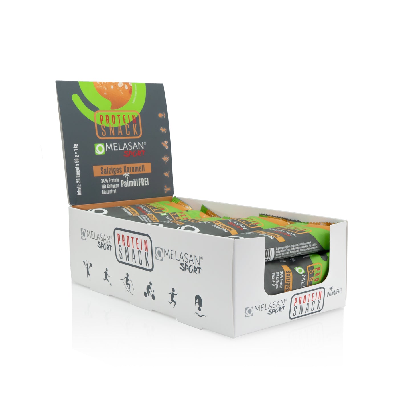 Melasan Protein Snack Batonik, pudełko 20 szt.