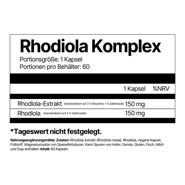 4Endurance Rhodiola Komplex 60 Kapseln