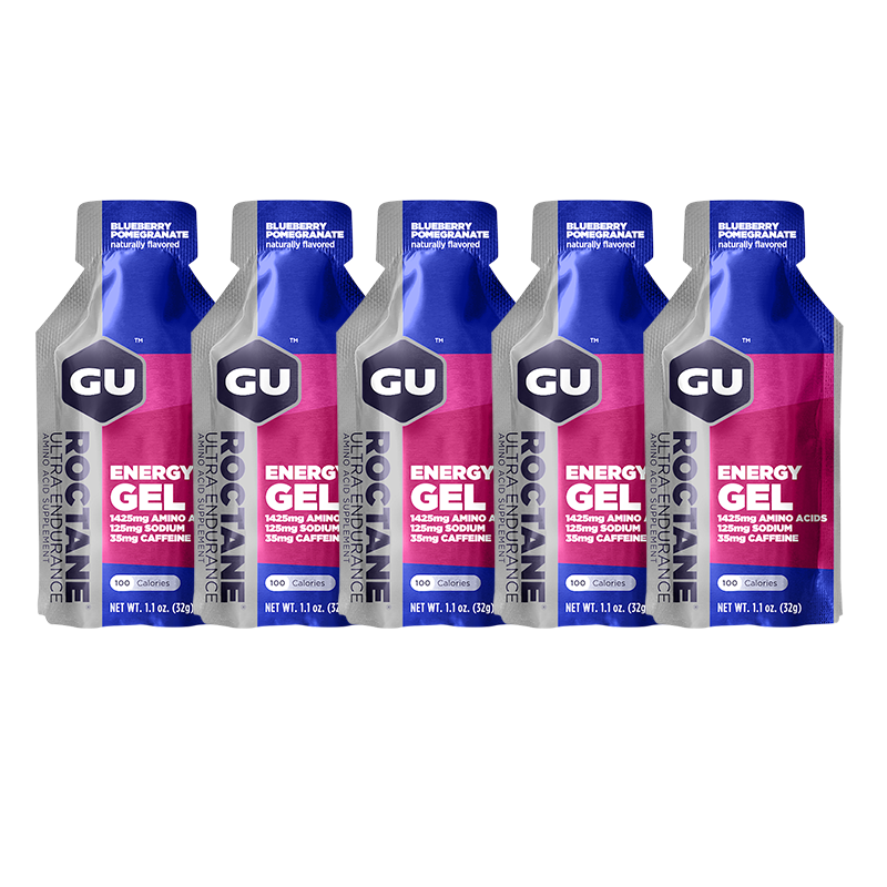 GU Roctane Gel 5er Pack Heidelbeer Granatapfel MHD 11-2026