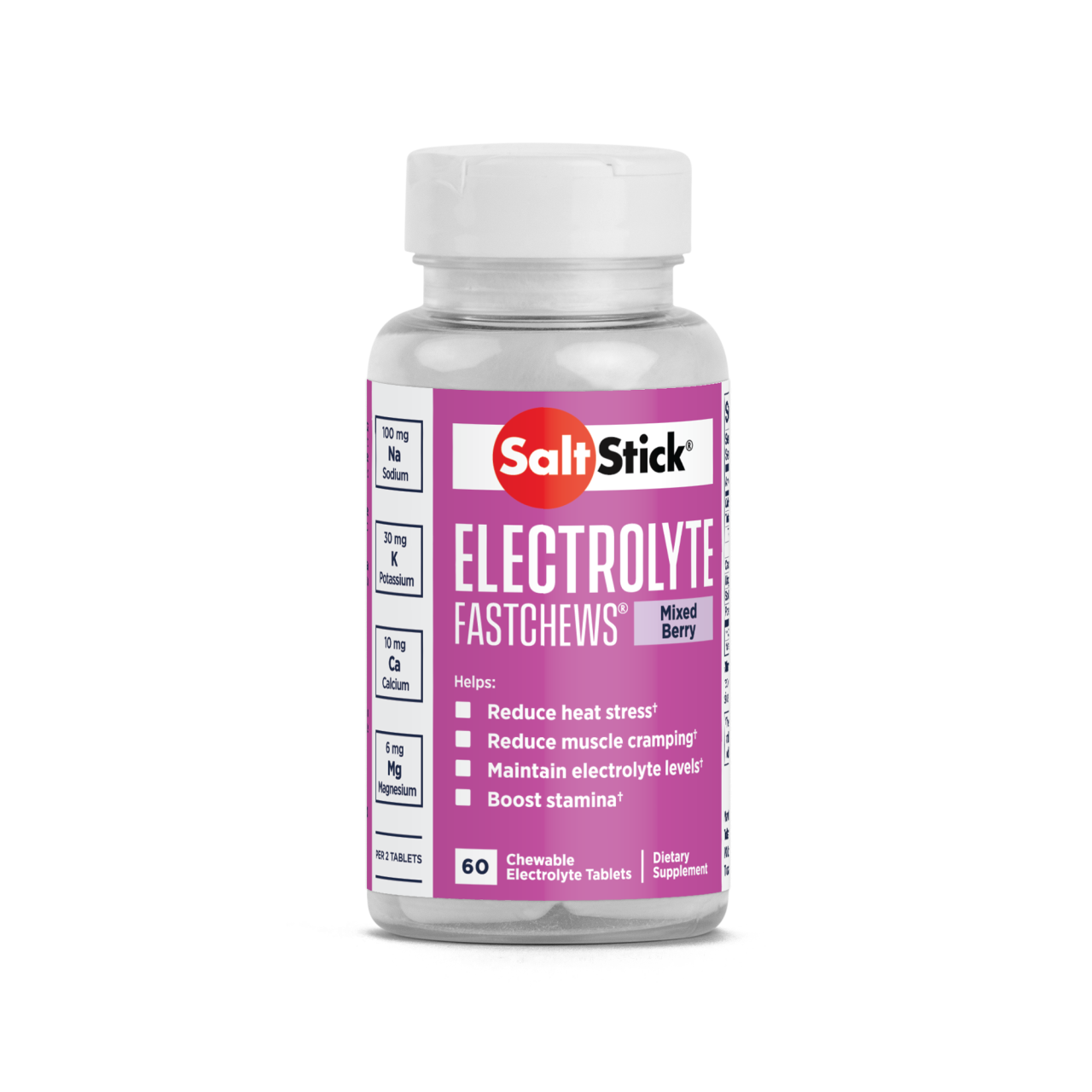 Salt Stick Fastchews Tabletki do żucia z elektrolitami, puszka 60 szt.