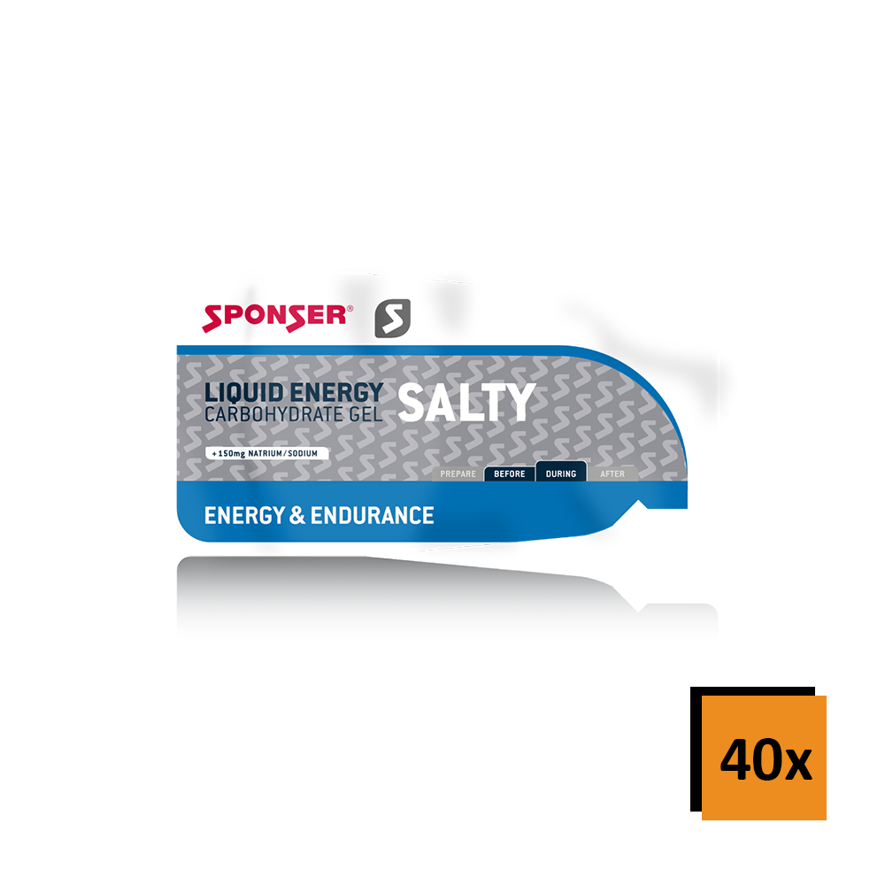 Sponser Liquid Energy Long Salty Gel, opakowanie 40 szt.
