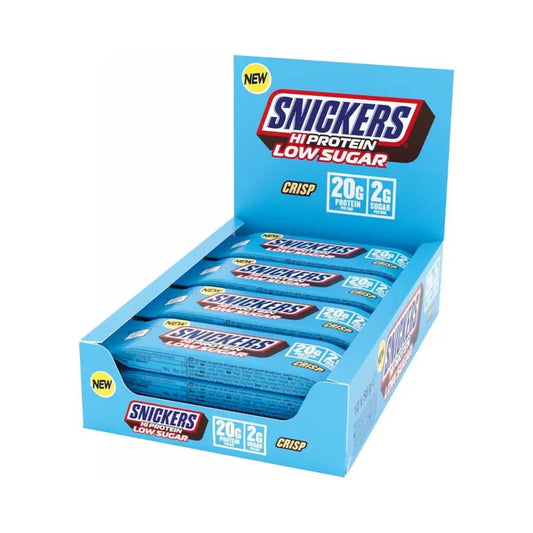 Snickers Hi Protein Crisp Low Sugar Bar Pudełko 12 sztuk
