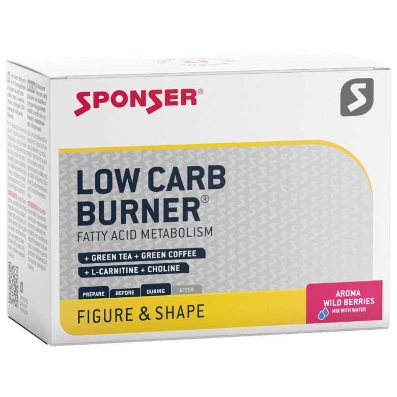 Sponser Low Carb Burner Wildberry, pudełko 20 szt.