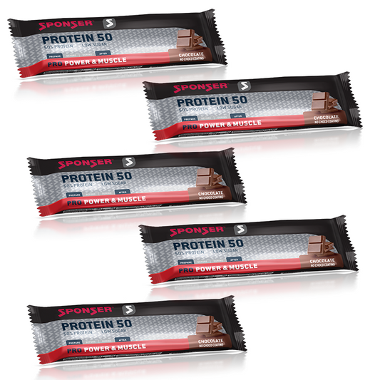 Sponser Protein 50 baton czekoladowy, opakowanie 5 szt.
