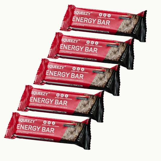 Squeezy Energy Bar Baton energetyczny Cherry, 5 sztuk