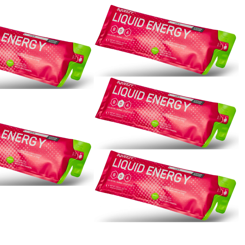 Squeezy Liquid Energy Gel, zestaw 5 szt.