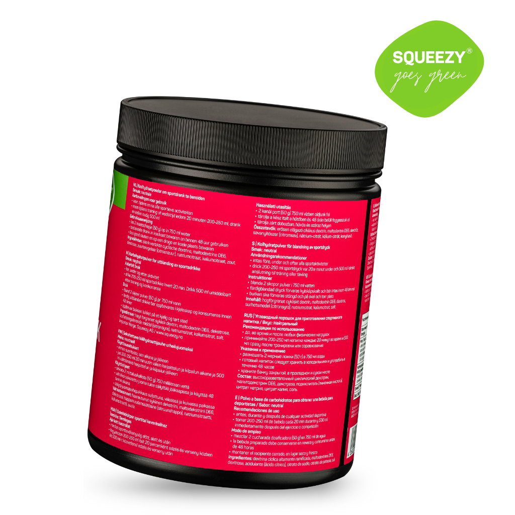 Squeezy Energy Drink 650g Podstawowa Formuła