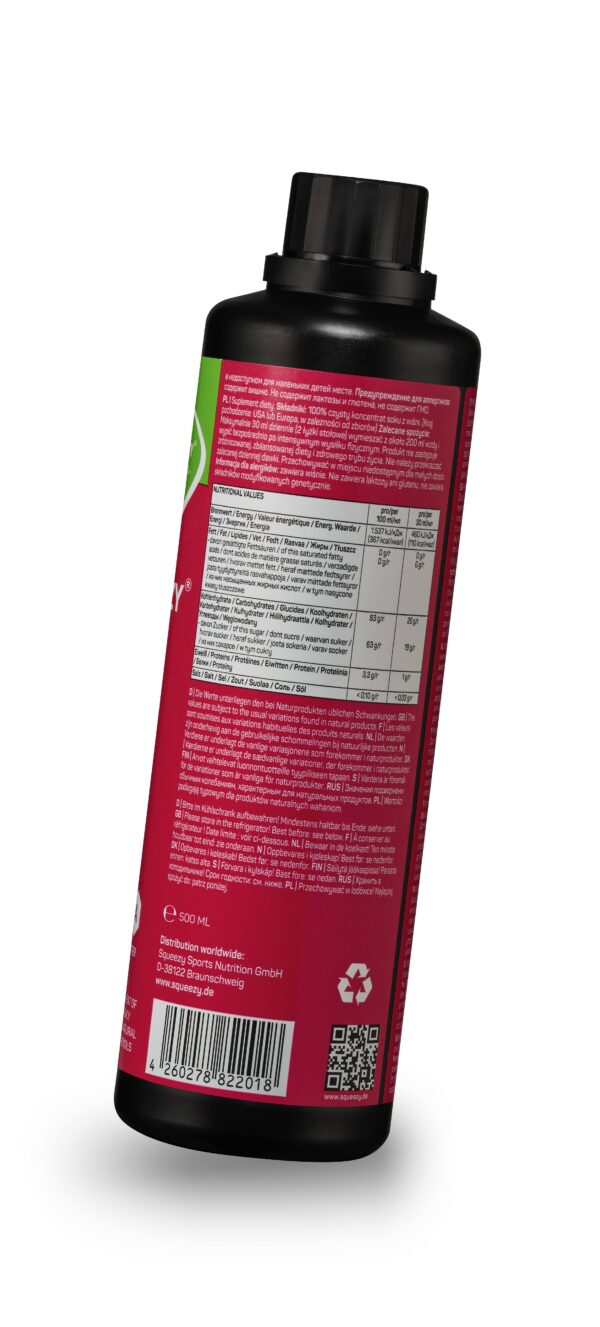 Squeezy 100% czysta wiśnia - butelka 500 ml