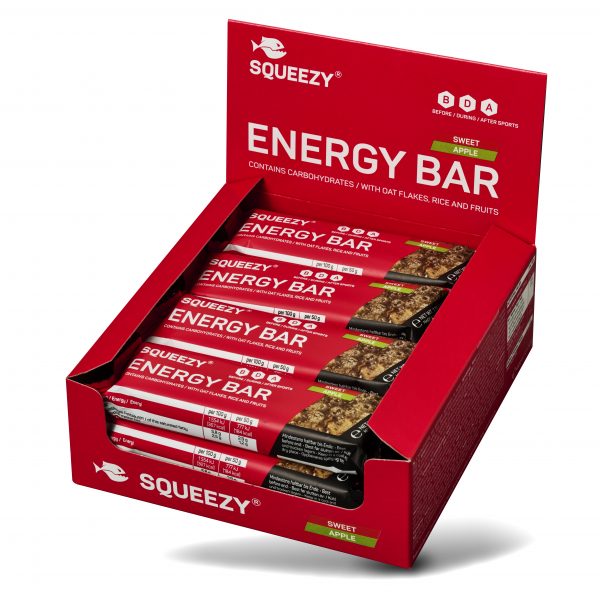 Squeezy Energy Bar Baton energetyczny jabłkowy 12 szt.