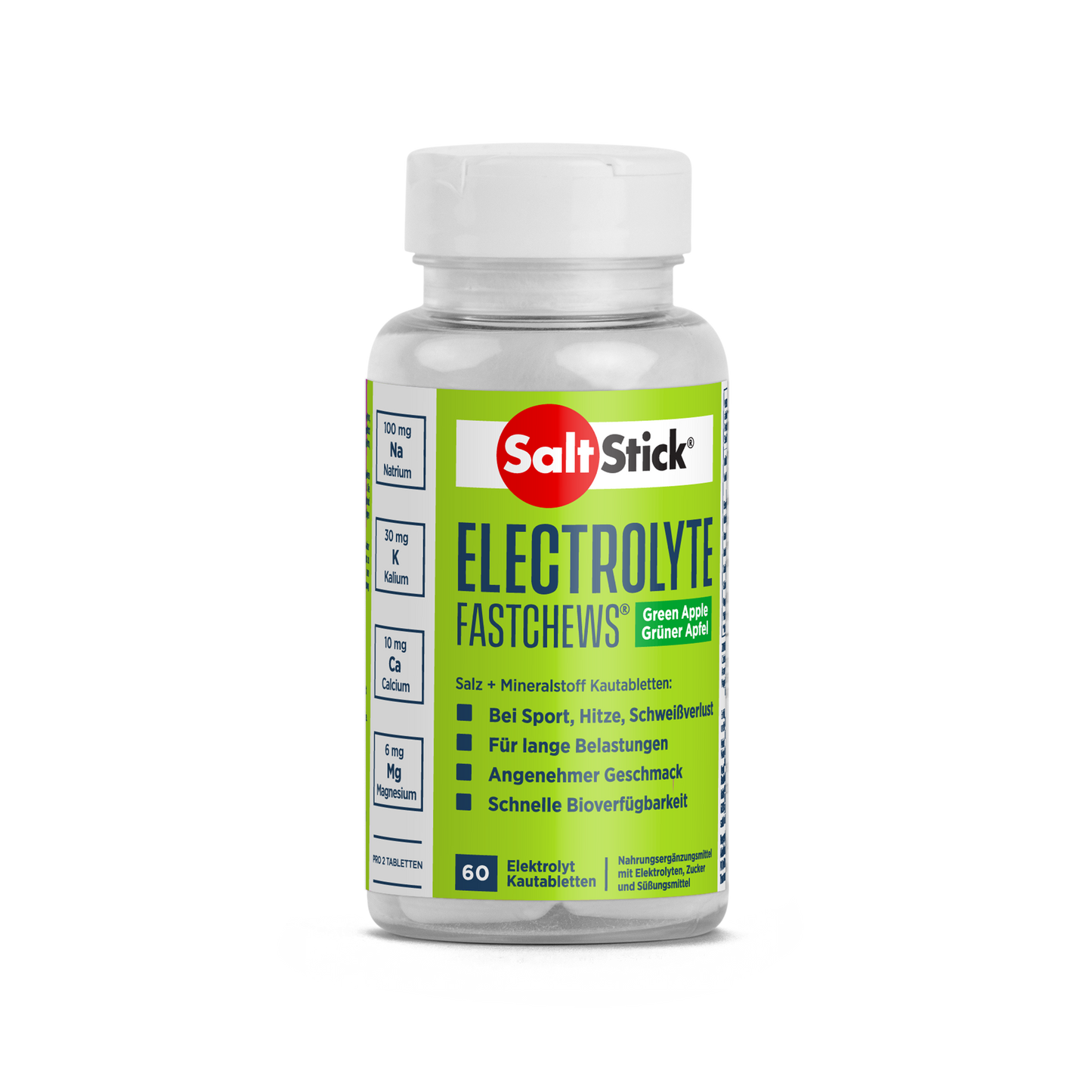 Salt Stick Fastchews Tabletki do żucia z elektrolitami, puszka 60 szt.