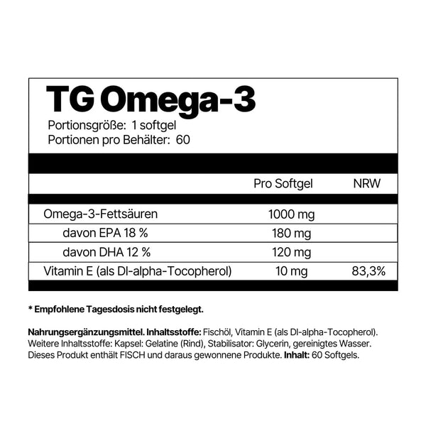 4Endurance TG Omega3 - 60 kapsułek miękkich