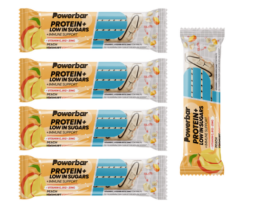 PowerBar Protein+ Niski w Cukry Wsparcie Odporności Baton 5 sztuk