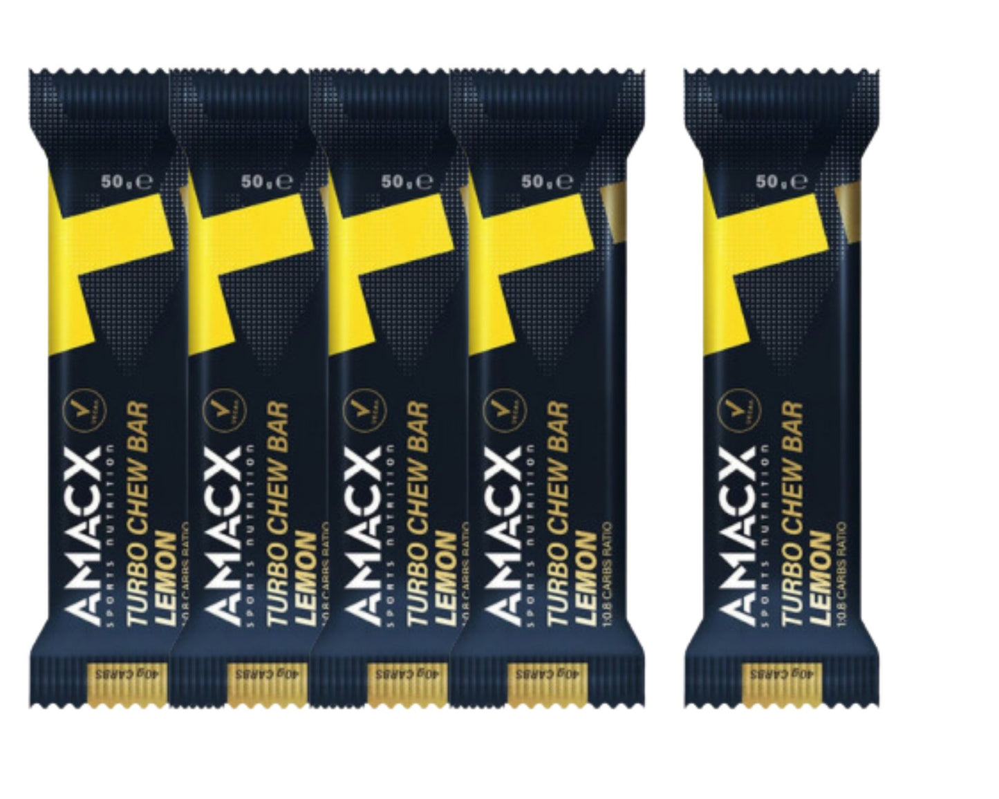AMACX Turbo Chew Bar Cytrynowe żelki energetyczne 5 sztuk
